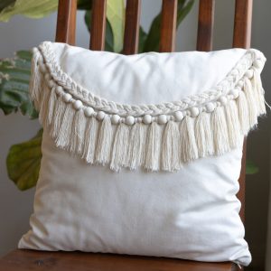 Macrame Beads & Tassles Cushion Cover Only @R400